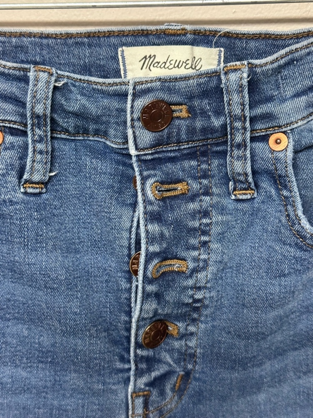 Madewell Light Blue High-Rise Button-Fly Jeans
